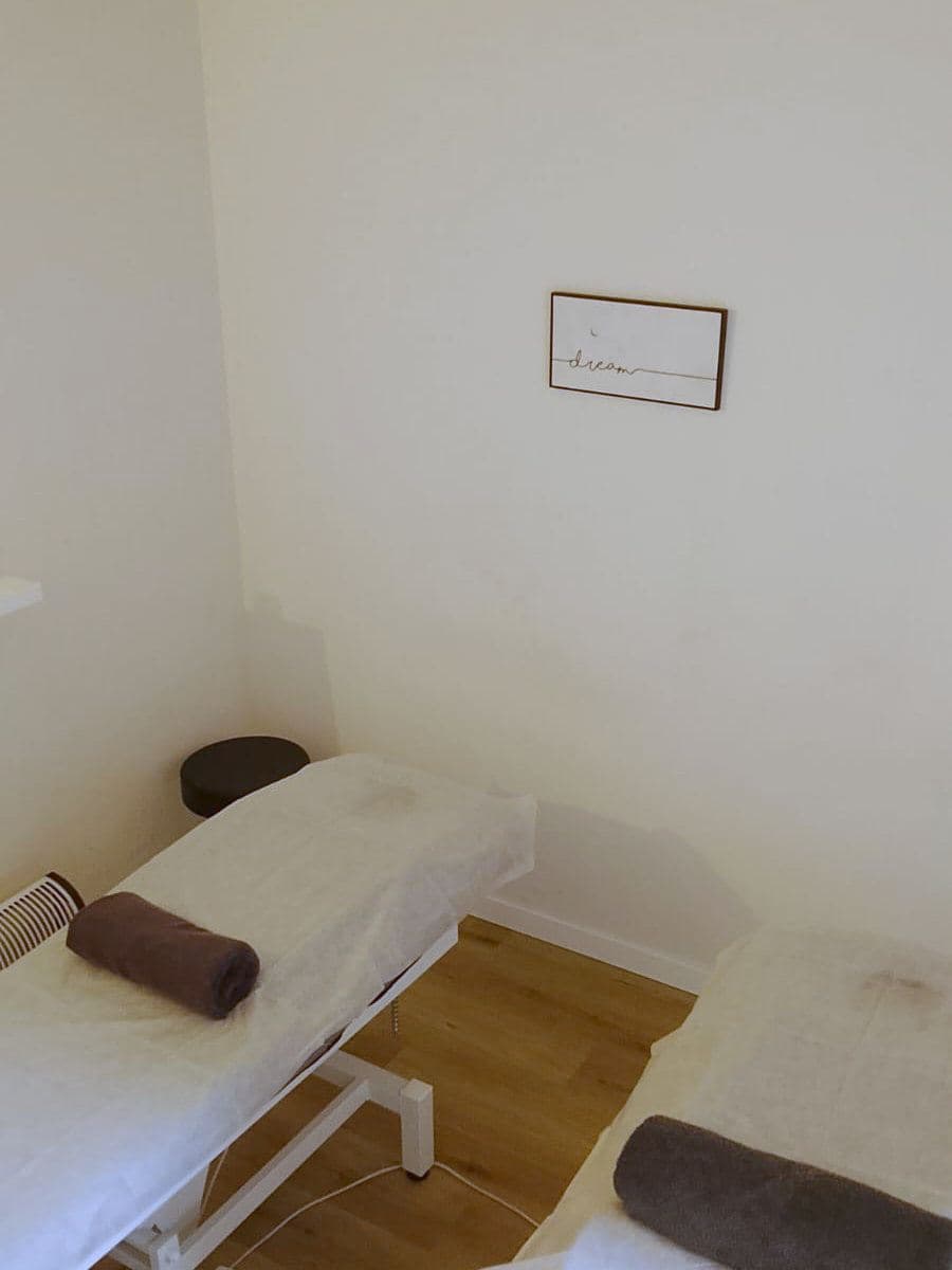 Cabina de masaje individual de Studio Massages Salud y Calma en Santiago